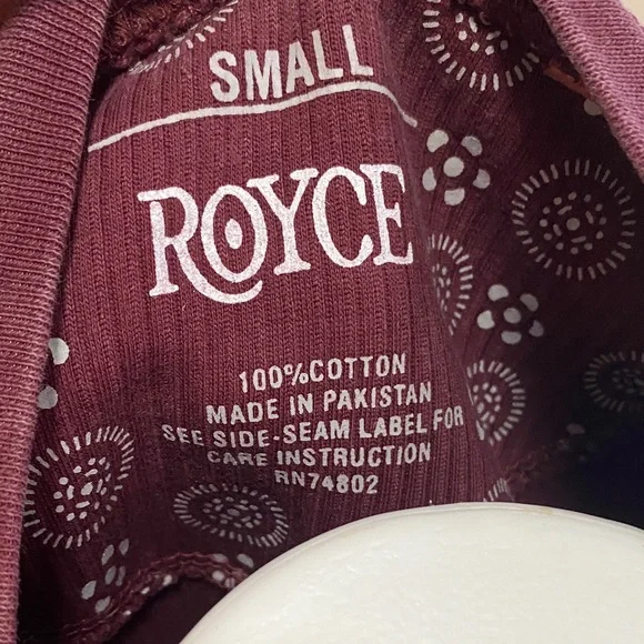 Unisex Burgundy Nashville Tennessee Ribbed Long Sleeve Shirt size Small EUC - Picture 3 of 5